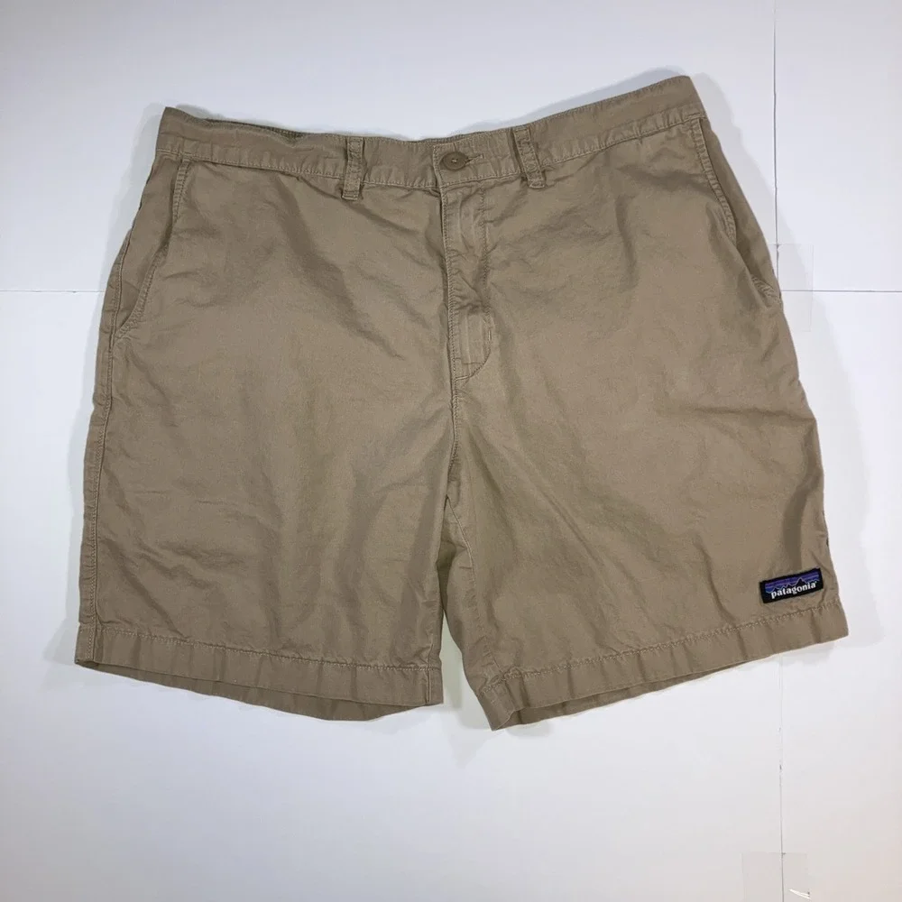 Patagonia All Wear Organic Cotton Hemp Shorts Mens 34 Brown Hiking Camping 7.5